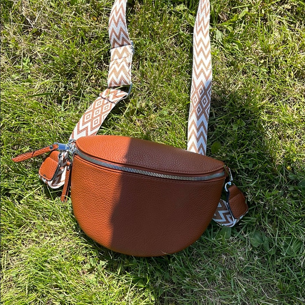 Brown Leather Crossbody Bag